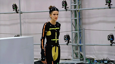 A girl running in front of cameras on America's Next Top Model