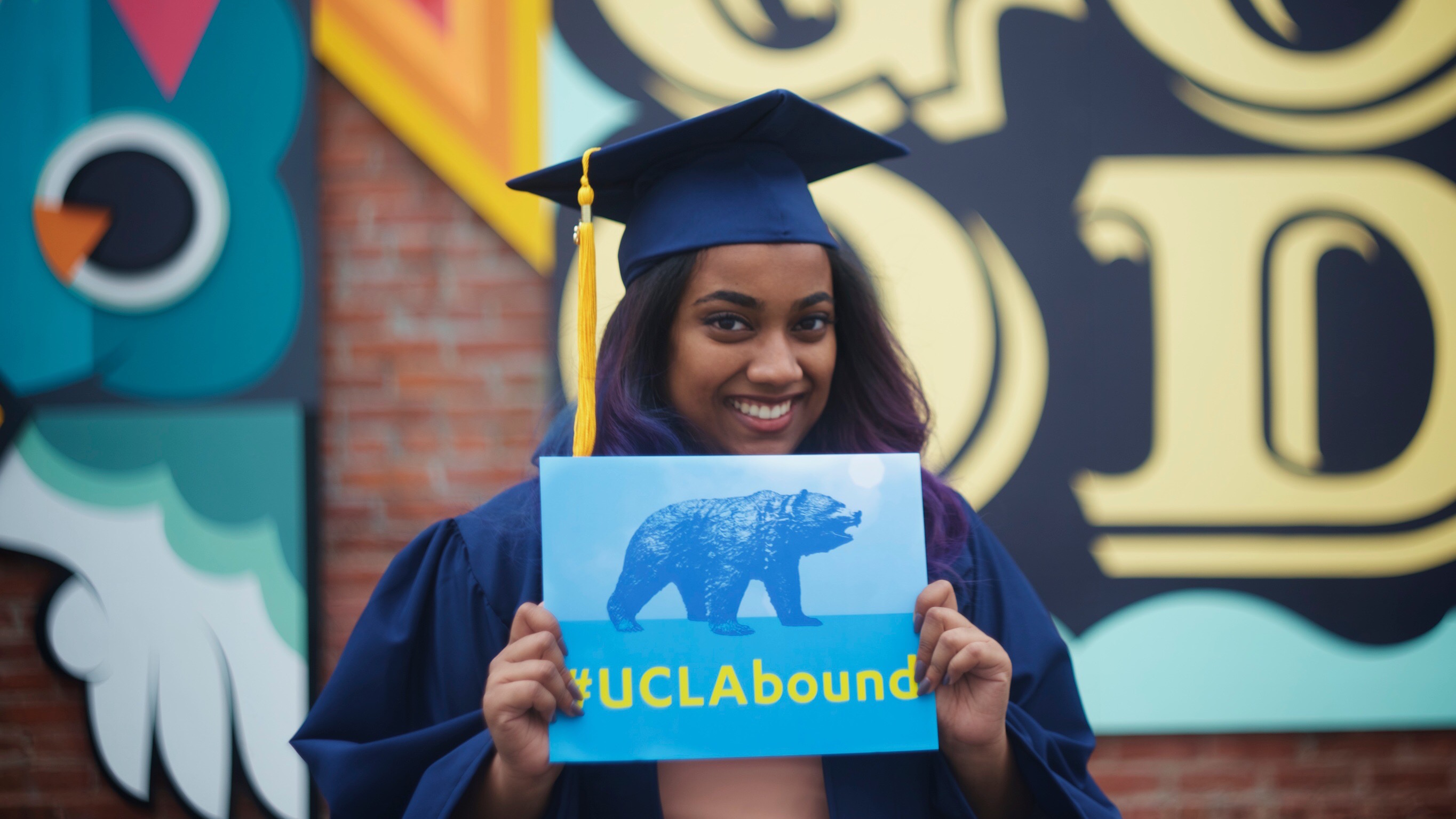 Tanvi at her graduation, excited to be UCLA bound.