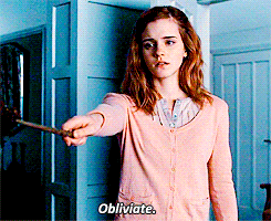 Hermione points her wand and says "Obliviate." It can feel like you can't concentrate and have had memory loss after a vacation.
