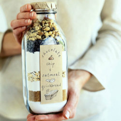 Students who are spending the holidays alone may consider sending gifts to friends and family, like this bread in a jar.